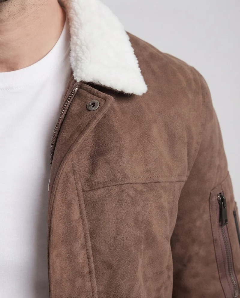 Herren Fleecegefütterte Windjacke Nord Taschen