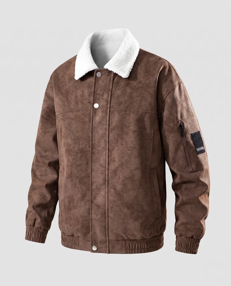 Herren Fleecegefütterte Windjacke Nord Taschen