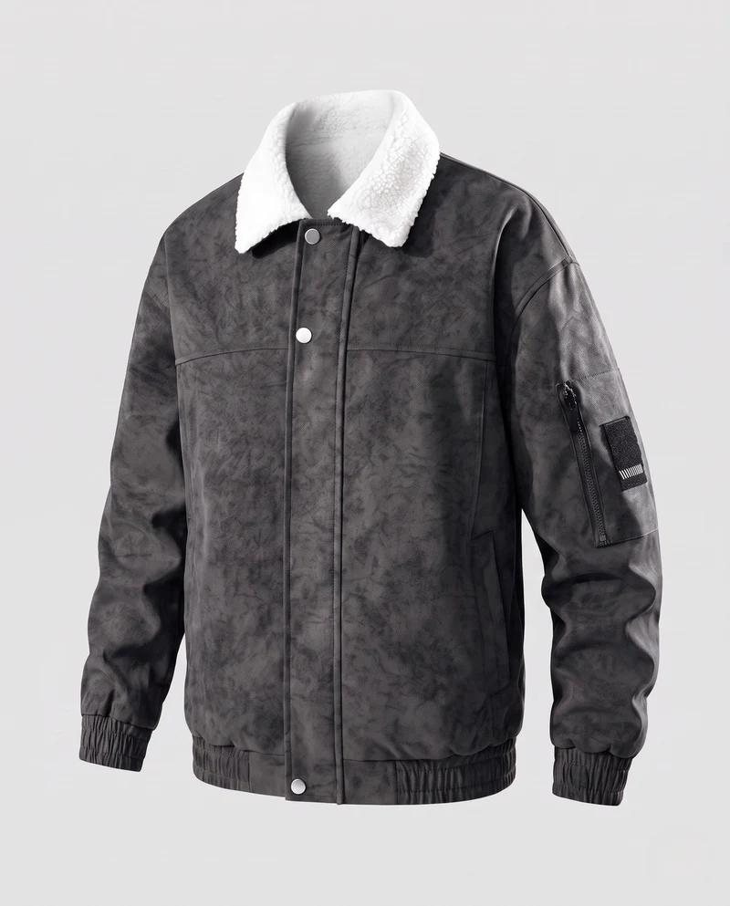 Herren Fleecegefütterte Windjacke Nord Taschen