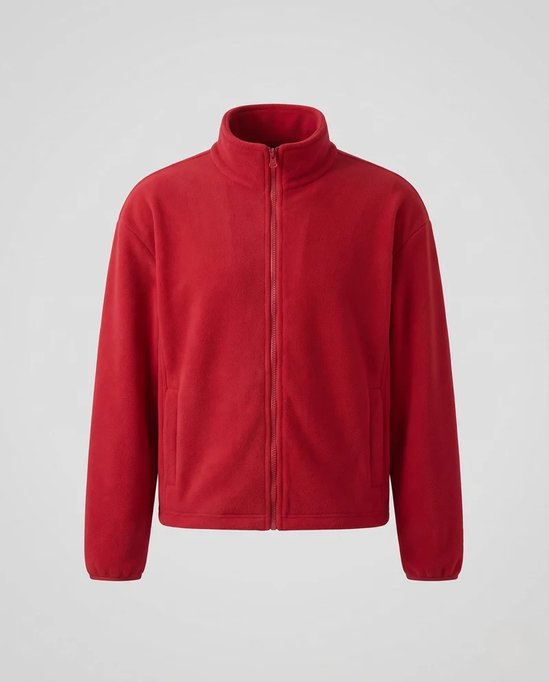 Herren Fleecejacke mit Stehkragen Nord Taschen
