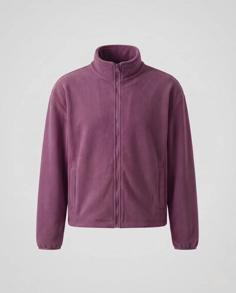 Herren Fleecejacke mit Stehkragen Nord Taschen