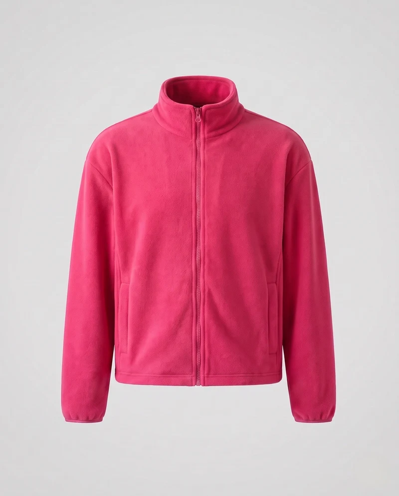 Herren Fleecejacke mit Stehkragen Nord Taschen