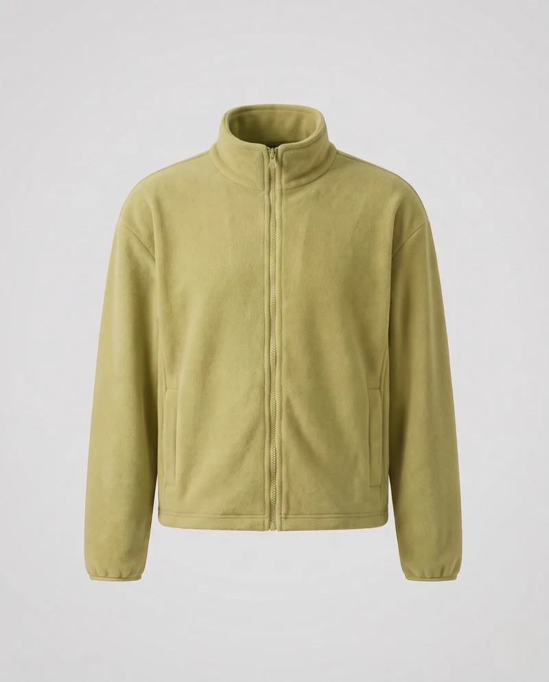 Herren Fleecejacke mit Stehkragen Nord Taschen