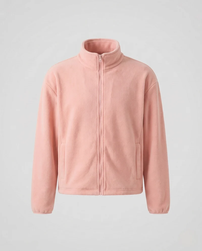 Herren Fleecejacke mit Stehkragen Nord Taschen
