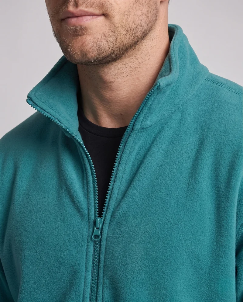 Herren Fleecjacke mit Stehkragen Nord Taschen