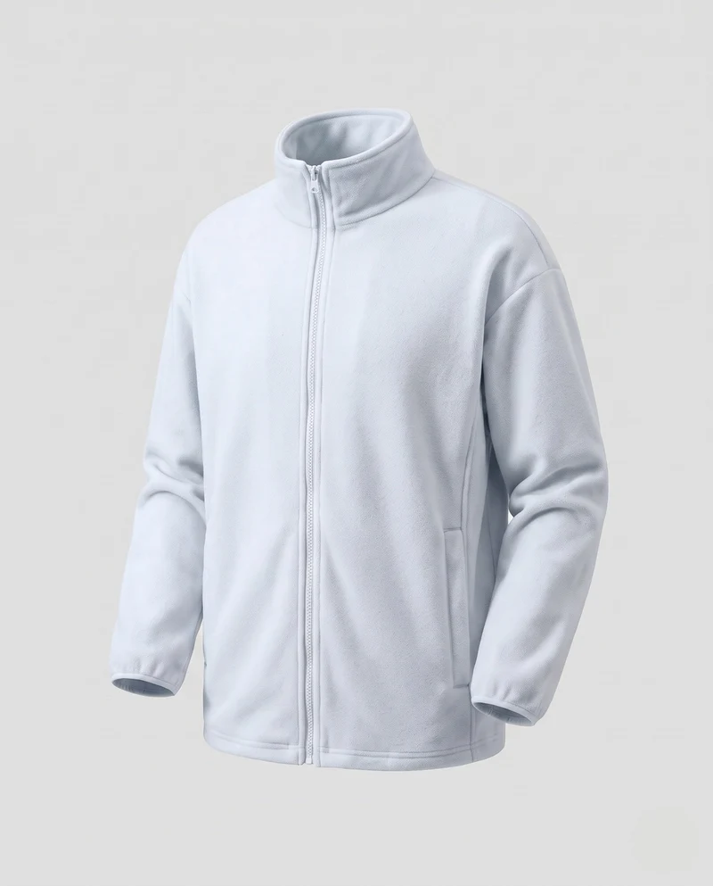 Herren Fleecjacke mit Stehkragen Nord Taschen