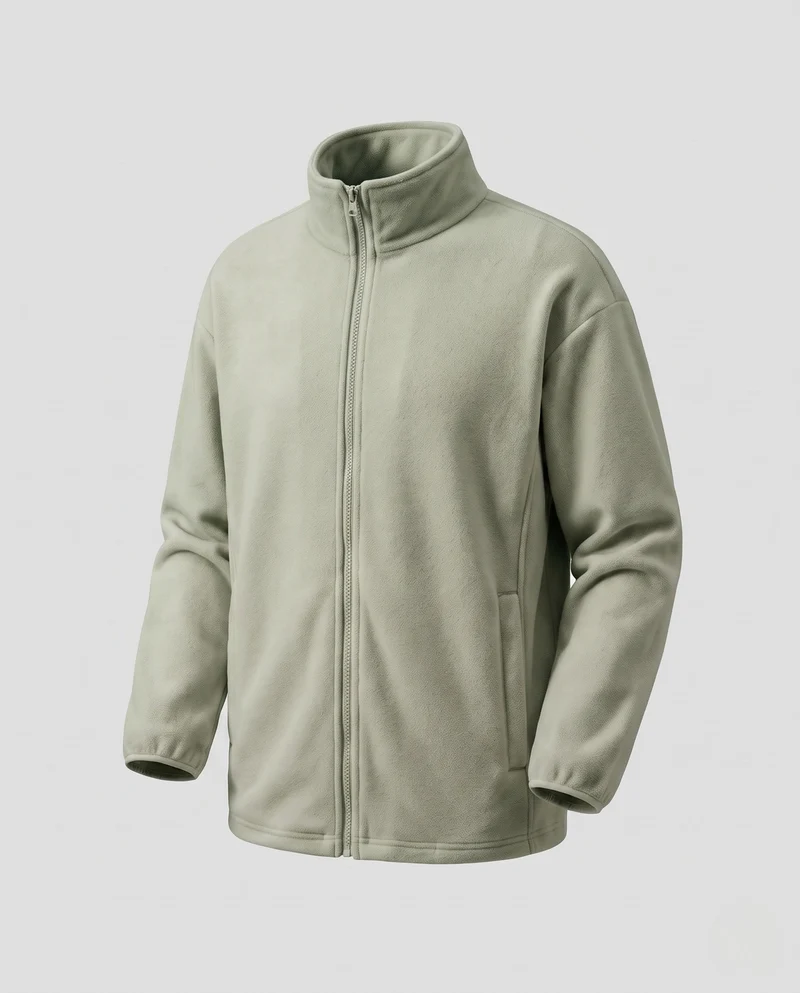 Herren Fleecjacke mit Stehkragen Nord Taschen
