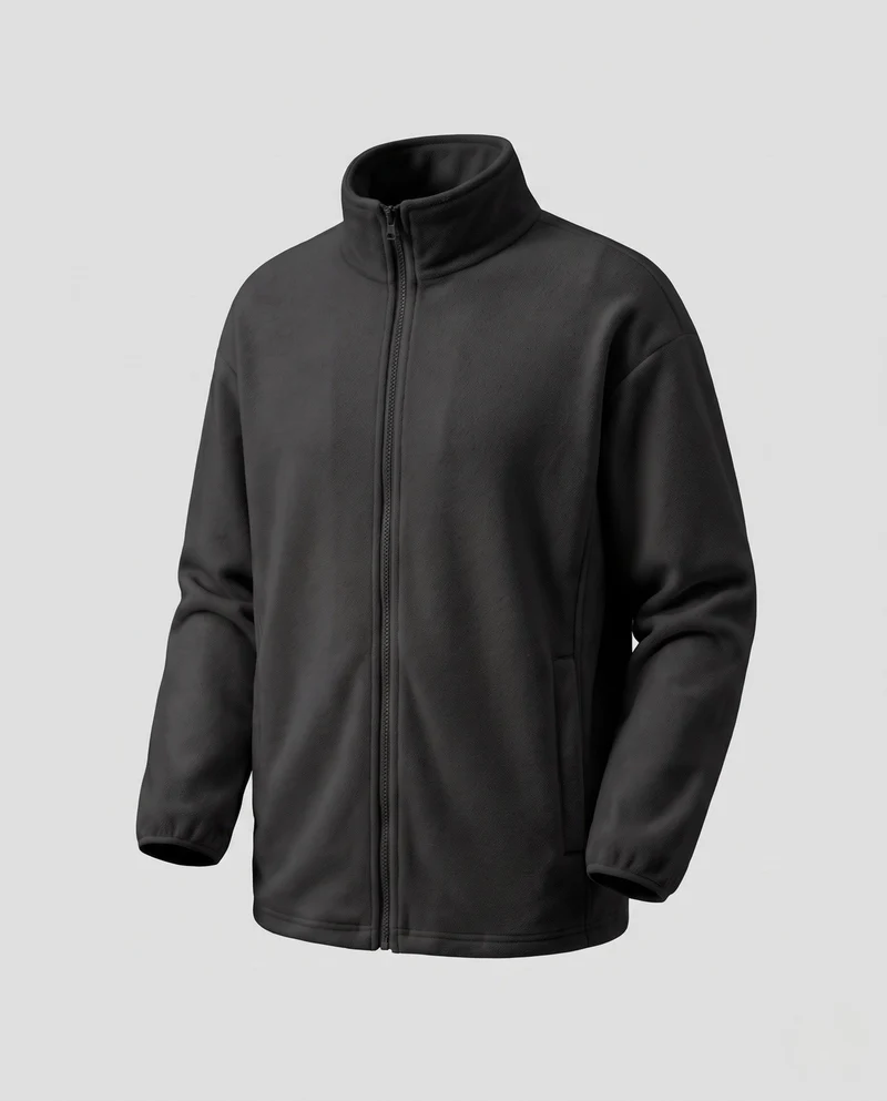 Herren Fleecjacke mit Stehkragen Nord Taschen