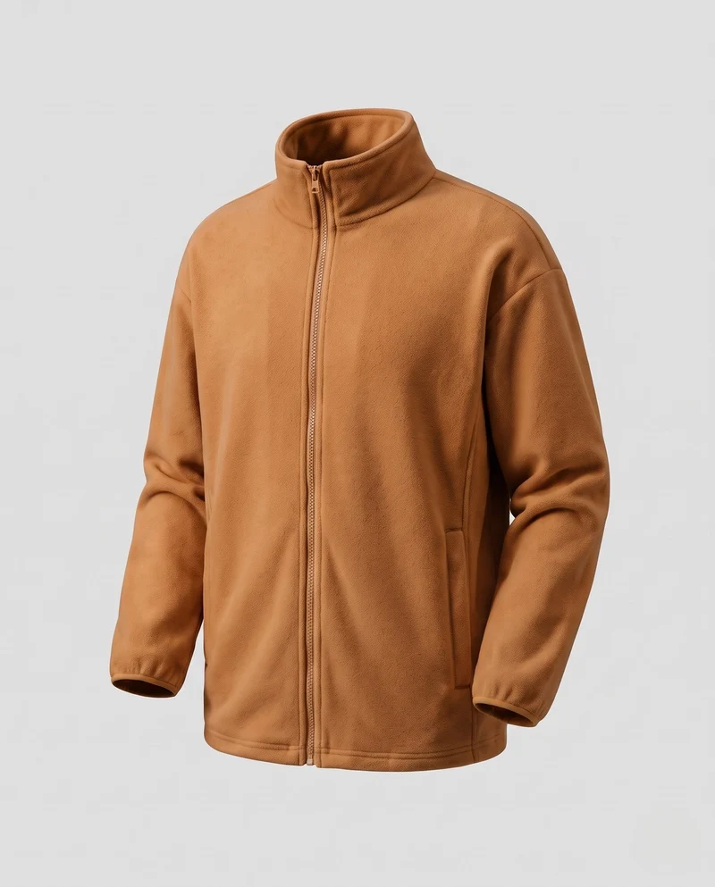 Herren Fleecjacke mit Stehkragen Nord Taschen