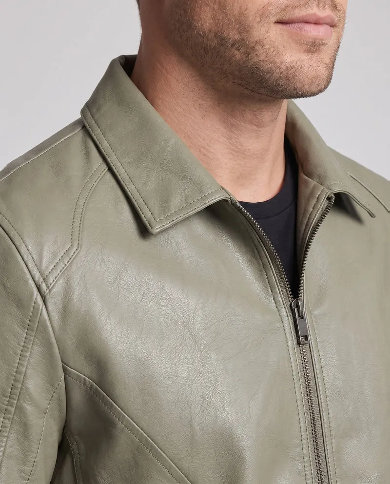 Herren moderne Kunstlederjacke Nord Taschen
