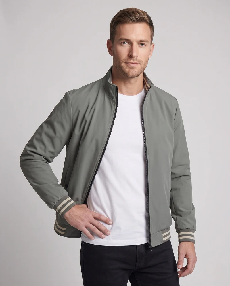 Herren Moderner Freizeit-Streetwear Blouson Nord Taschen