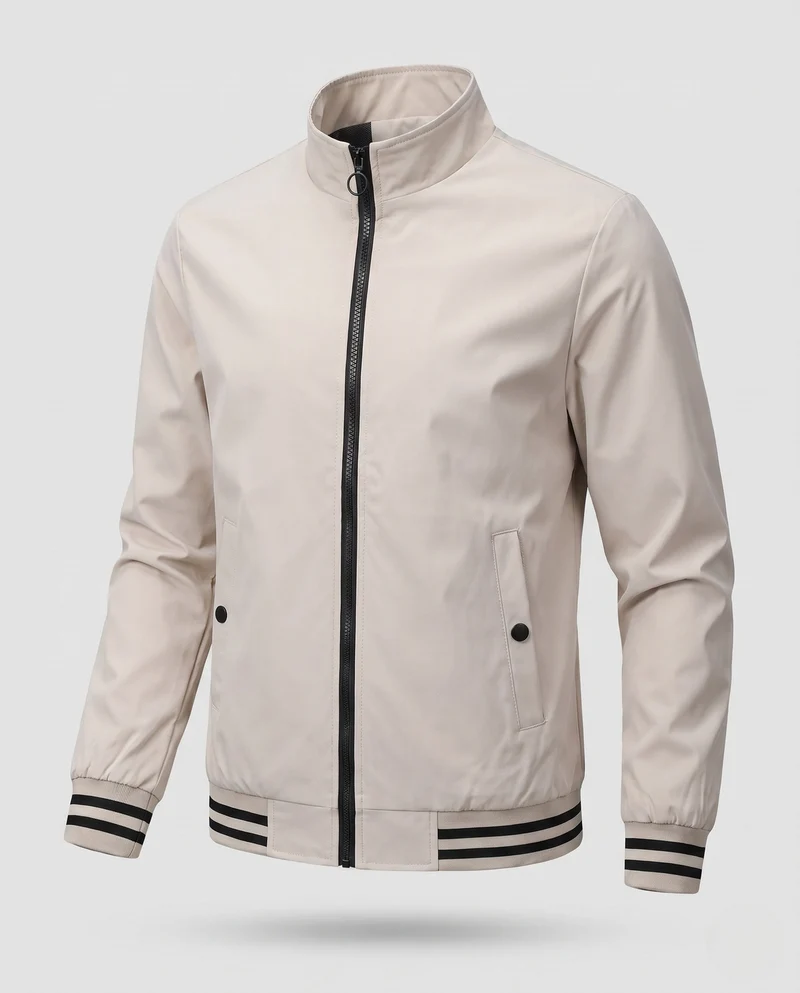Herren Moderner Freizeit-Streetwear Blouson Nord Taschen