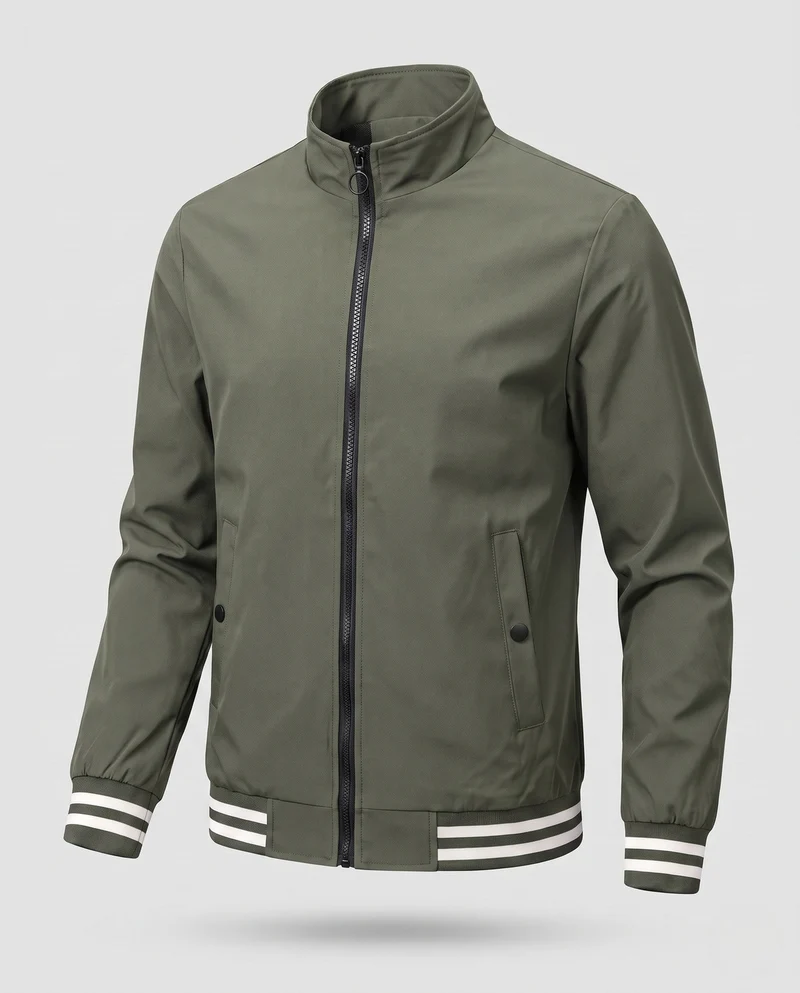 Herren Moderner Freizeit-Streetwear Blouson Nord Taschen