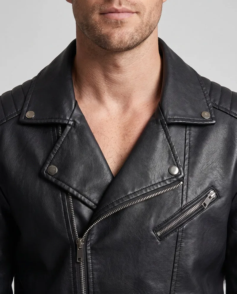 Herren Modische Bikerjacke Nord Taschen