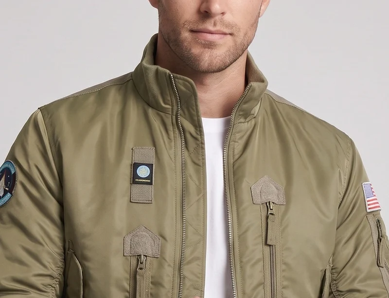 Herren Modische Bomberjacke Nord Taschen