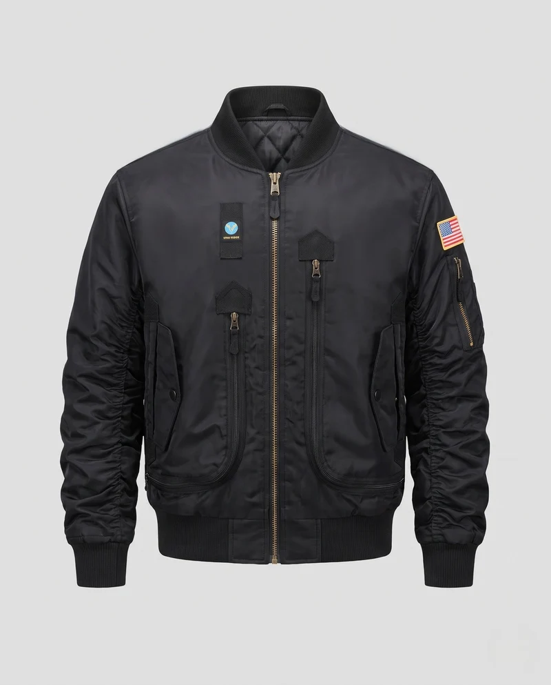 Herren Modische Bomberjacke Nord Taschen