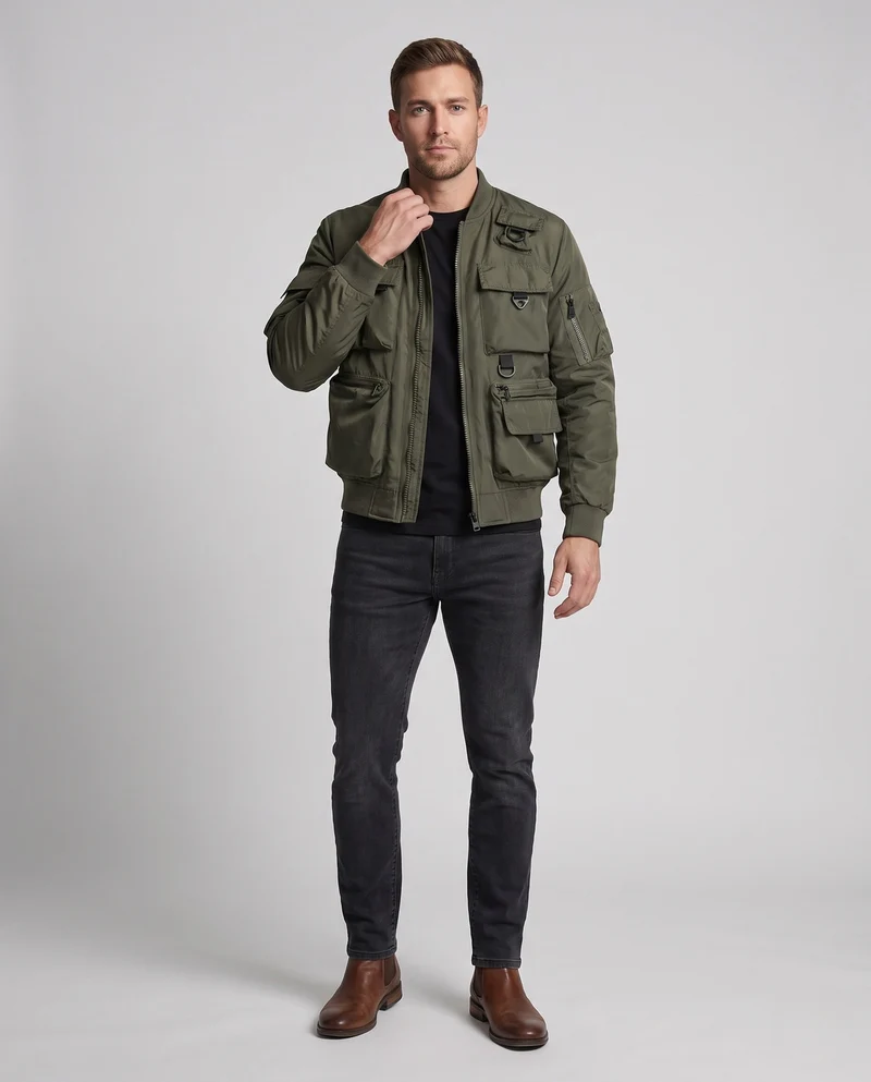 Herren Multifunktionale Tactical-Jacke Nord Taschen