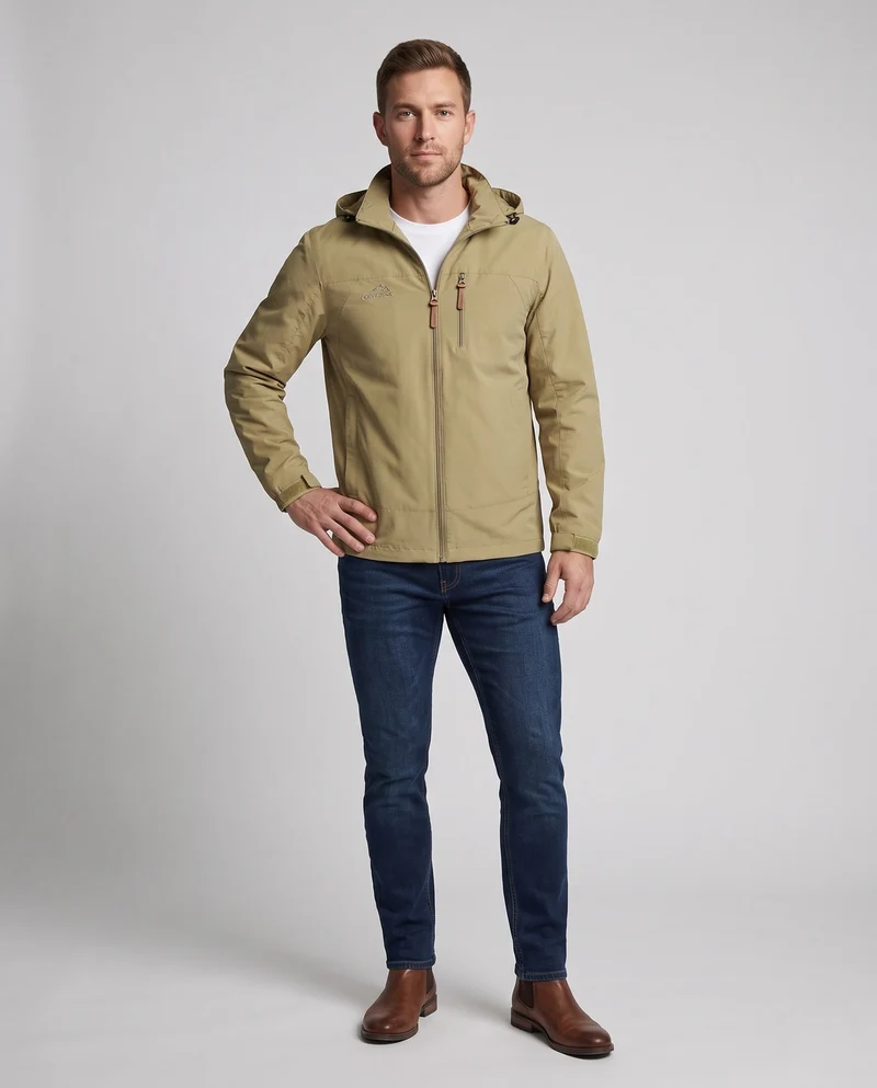 Herren Outdoor-Jacke mit hohem Kragen Nord Taschen
