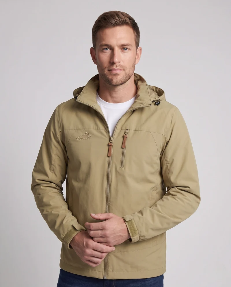 Herren Outdoor-Jacke mit hohem Kragen Nord Taschen