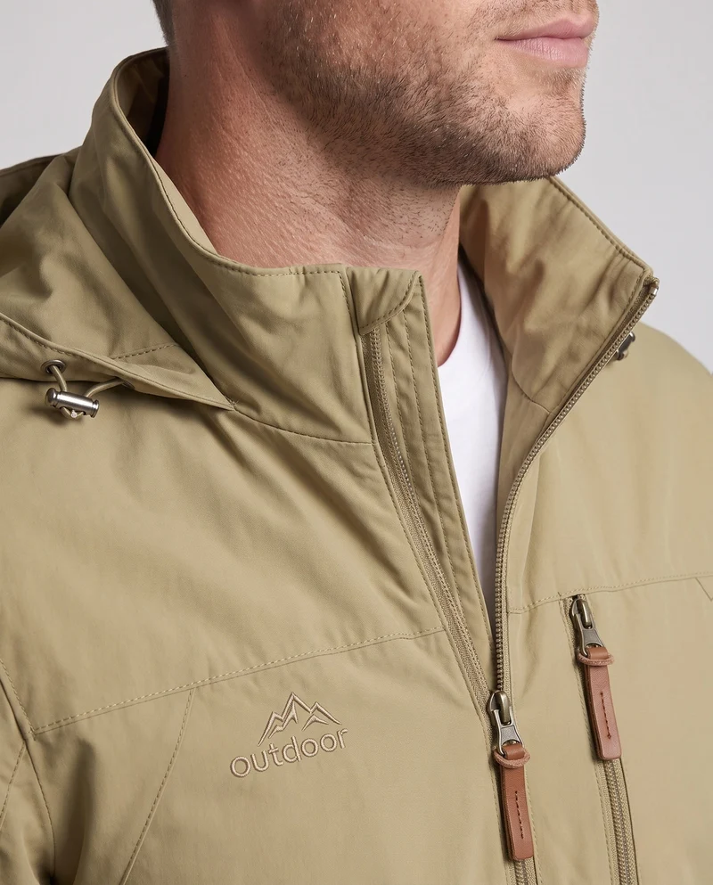 Herren Outdoor-Jacke mit hohem Kragen Nord Taschen