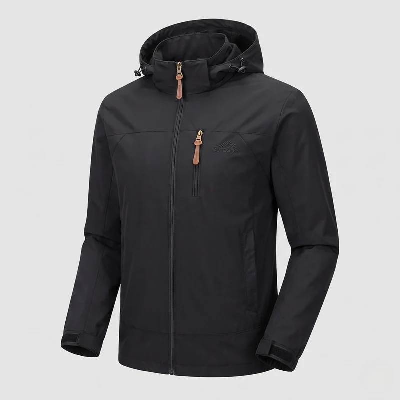 Herren Outdoor-Jacke mit hohem Kragen Nord Taschen