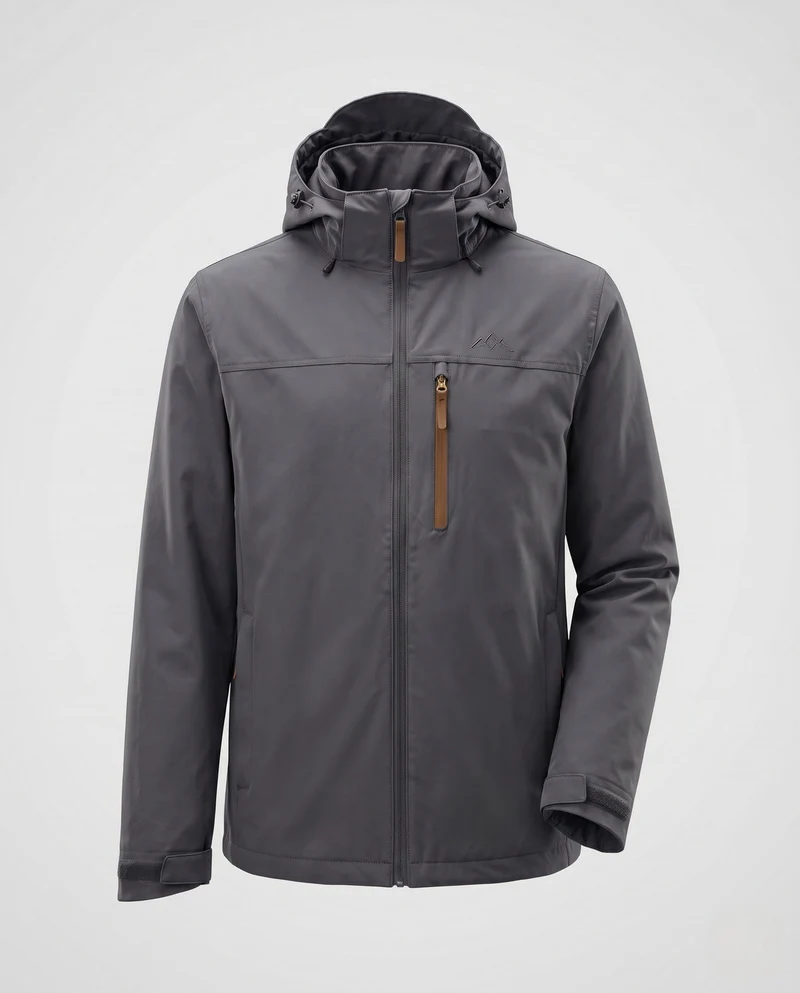Herren Outdoor-Jacke mit hohem Kragen Nord Taschen