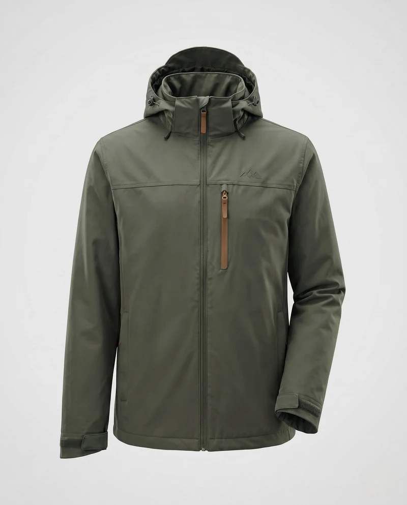 Herren Outdoor-Jacke mit hohem Kragen Nord Taschen