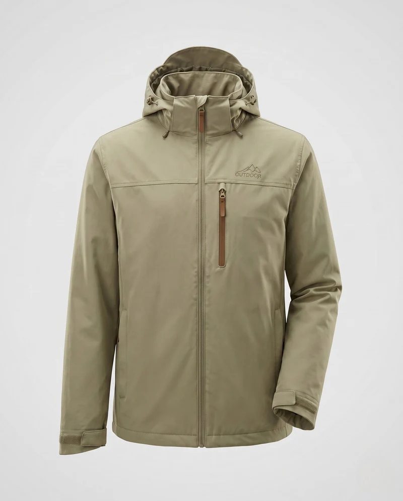 Herren Outdoor-Jacke mit hohem Kragen Nord Taschen