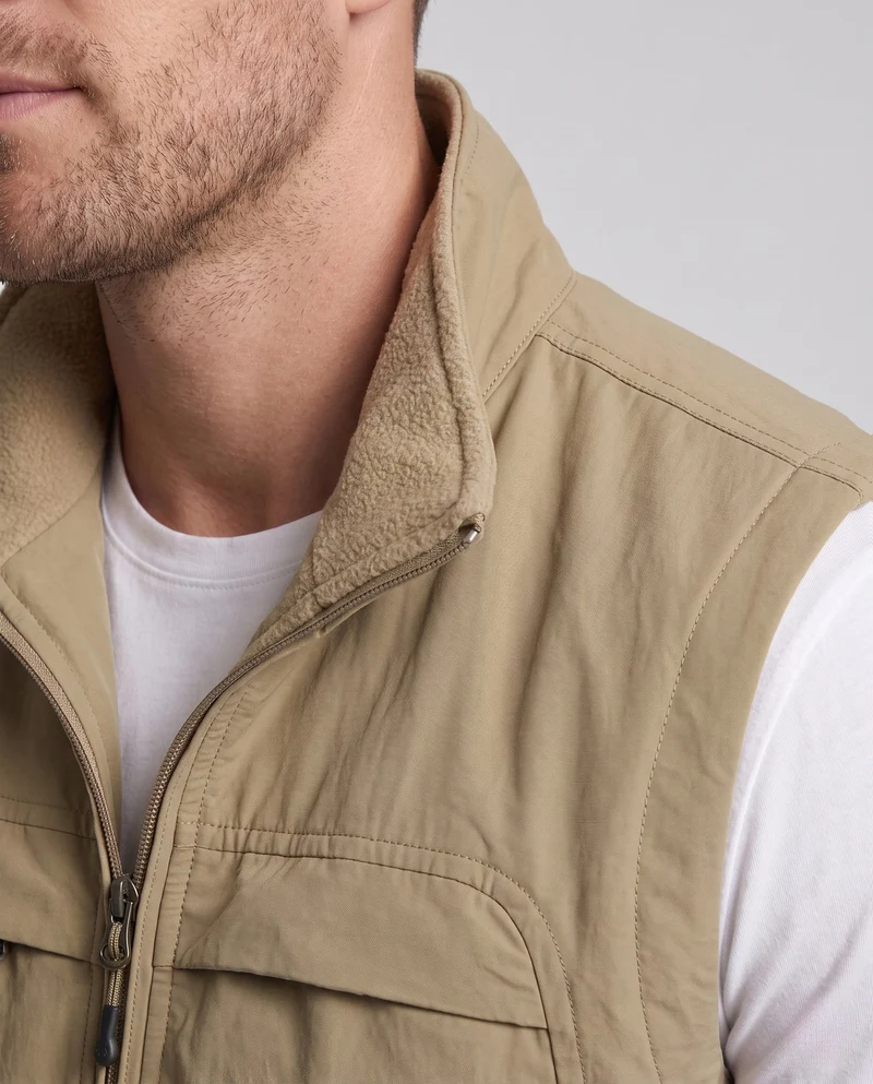 Herren Praktische und wandelbare Fleece-Weste Nord Taschen