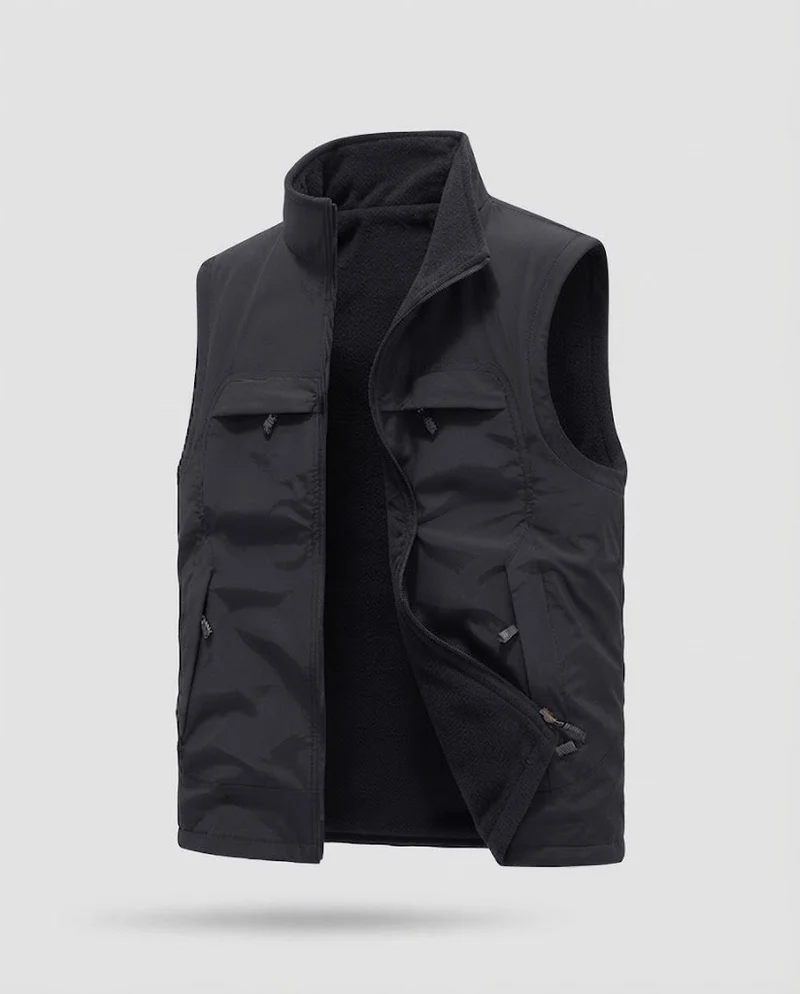 Herren Praktische und wandelbare Fleece-Weste Nord Taschen