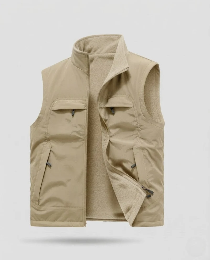 Herren Praktische und wandelbare Fleece-Weste Nord Taschen