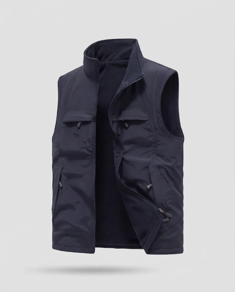 Herren Praktische und wandelbare Fleece-Weste Nord Taschen