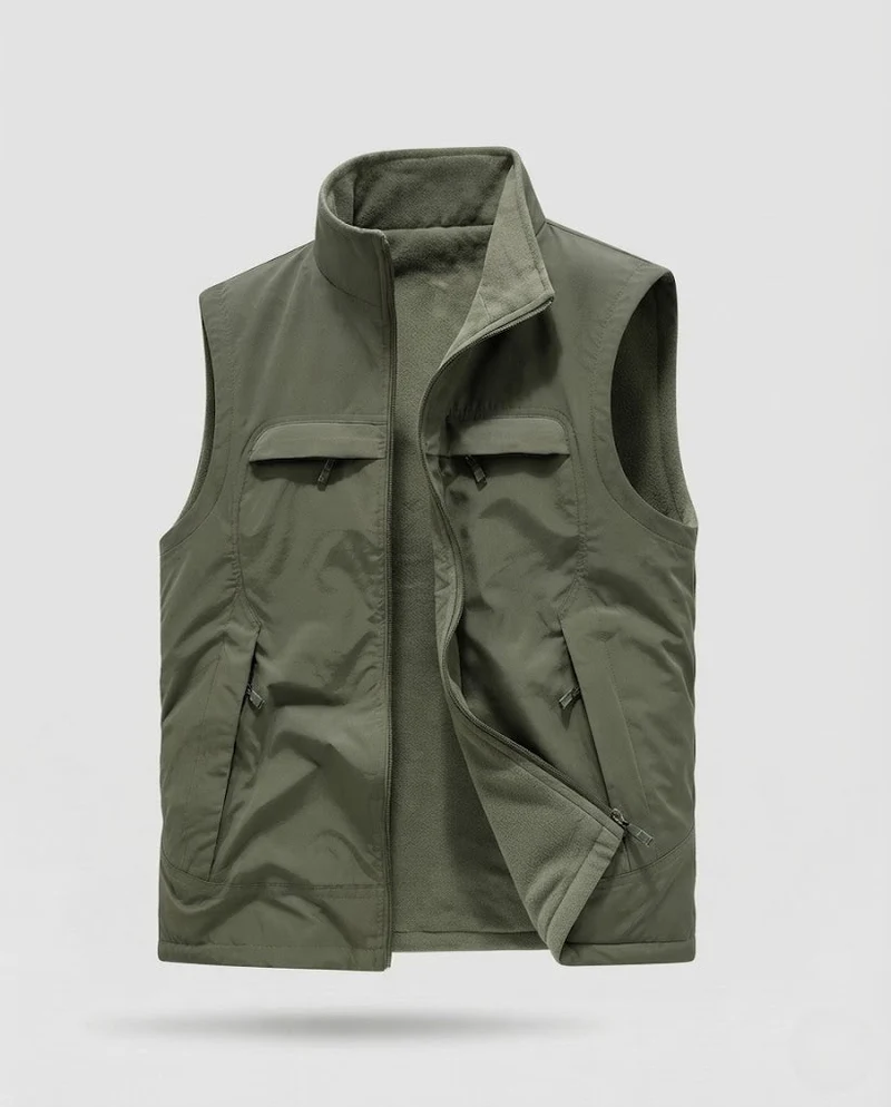 Herren Praktische und wandelbare Fleece-Weste Nord Taschen