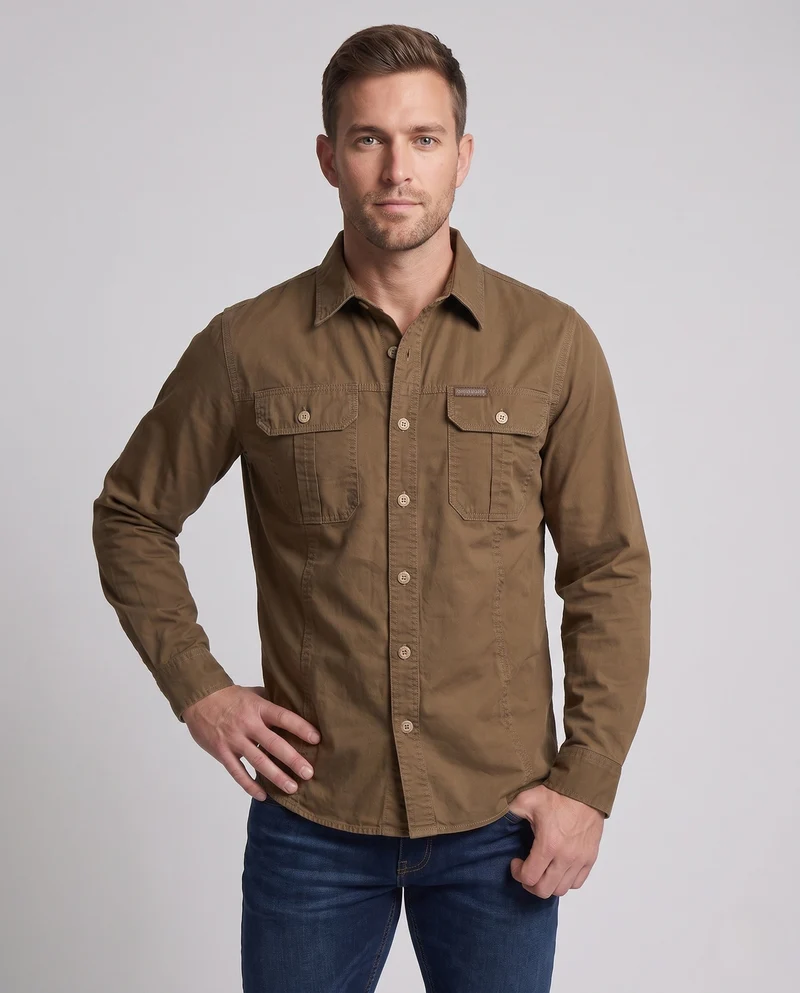 Herren Praktisches Outdoor-Hemd Nord Taschen