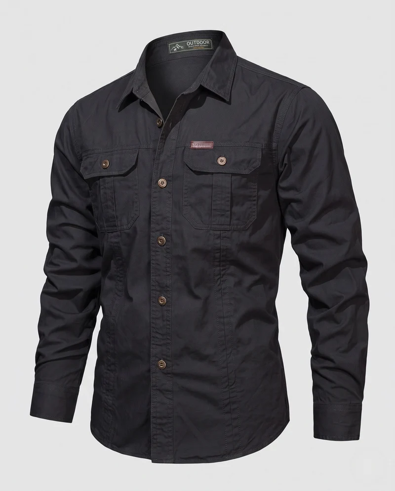 Herren Praktisches Outdoor-Hemd Nord Taschen