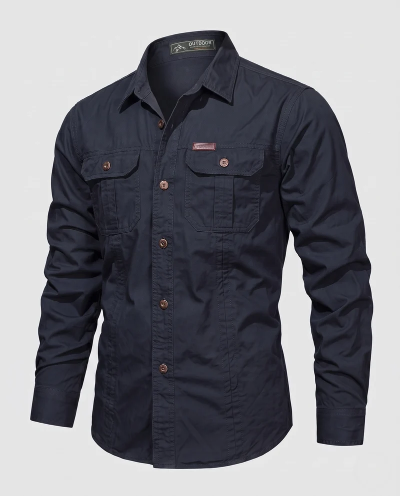 Herren Praktisches Outdoor-Hemd Nord Taschen