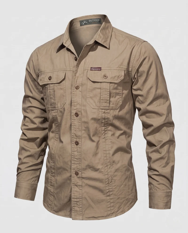 Herren Praktisches Outdoor-Hemd Nord Taschen