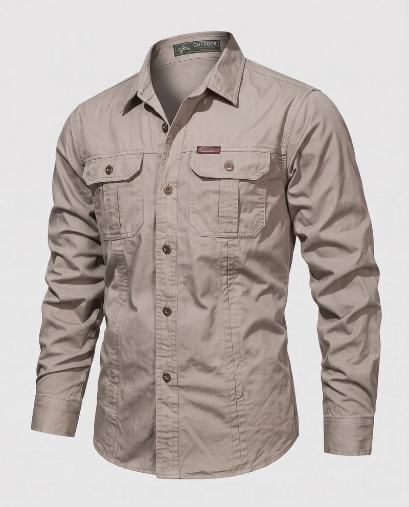 Herren Praktisches Outdoor-Hemd Nord Taschen