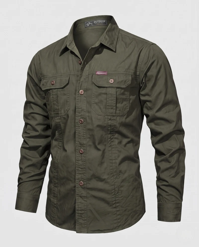 Herren Praktisches Outdoor-Hemd Nord Taschen
