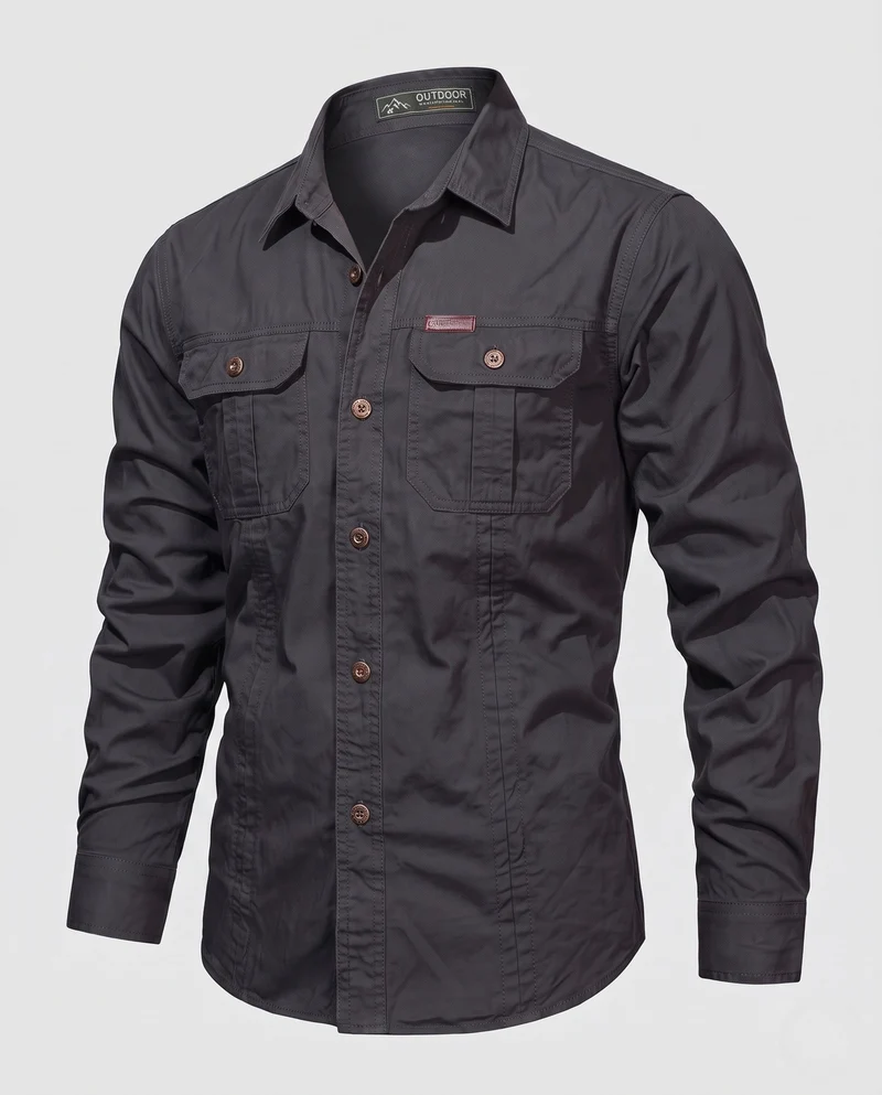 Herren Praktisches Outdoor-Hemd Nord Taschen