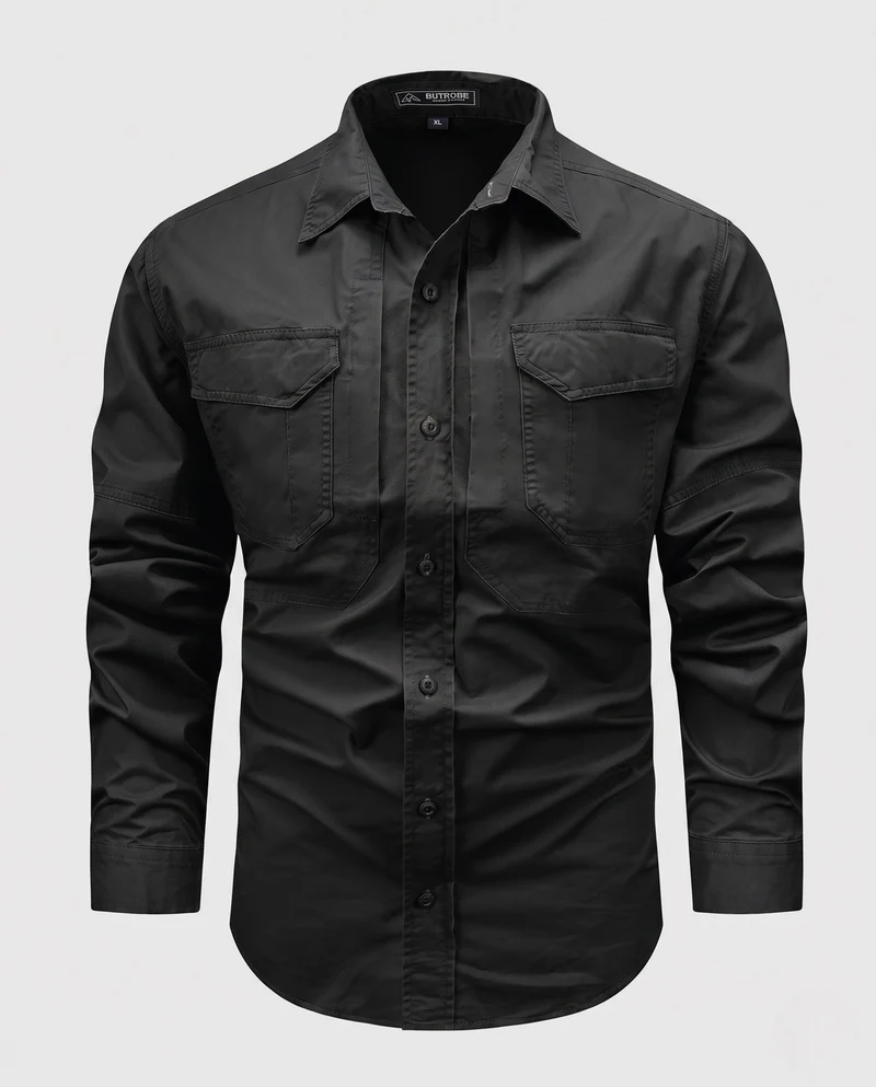 Herren Praktisches Utility Hemd Nord Taschen
