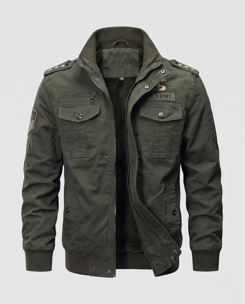 Herren Robuste Feldjacke mit mehreren Taschen Nord Taschen