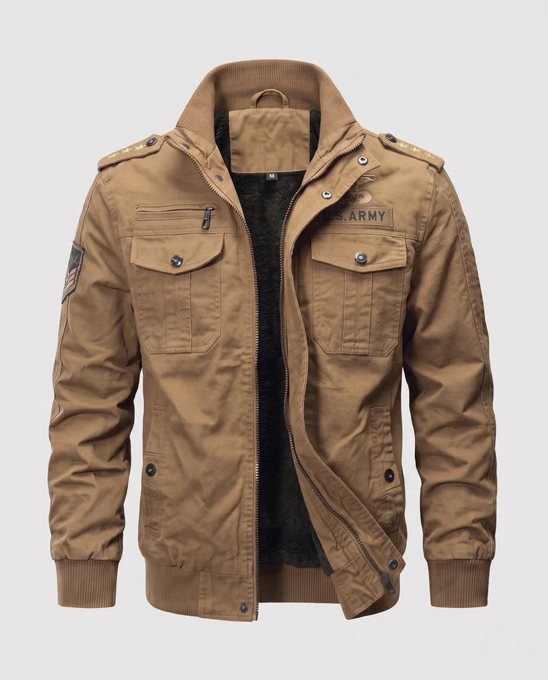 Herren Robuste Feldjacke mit mehreren Taschen Nord Taschen