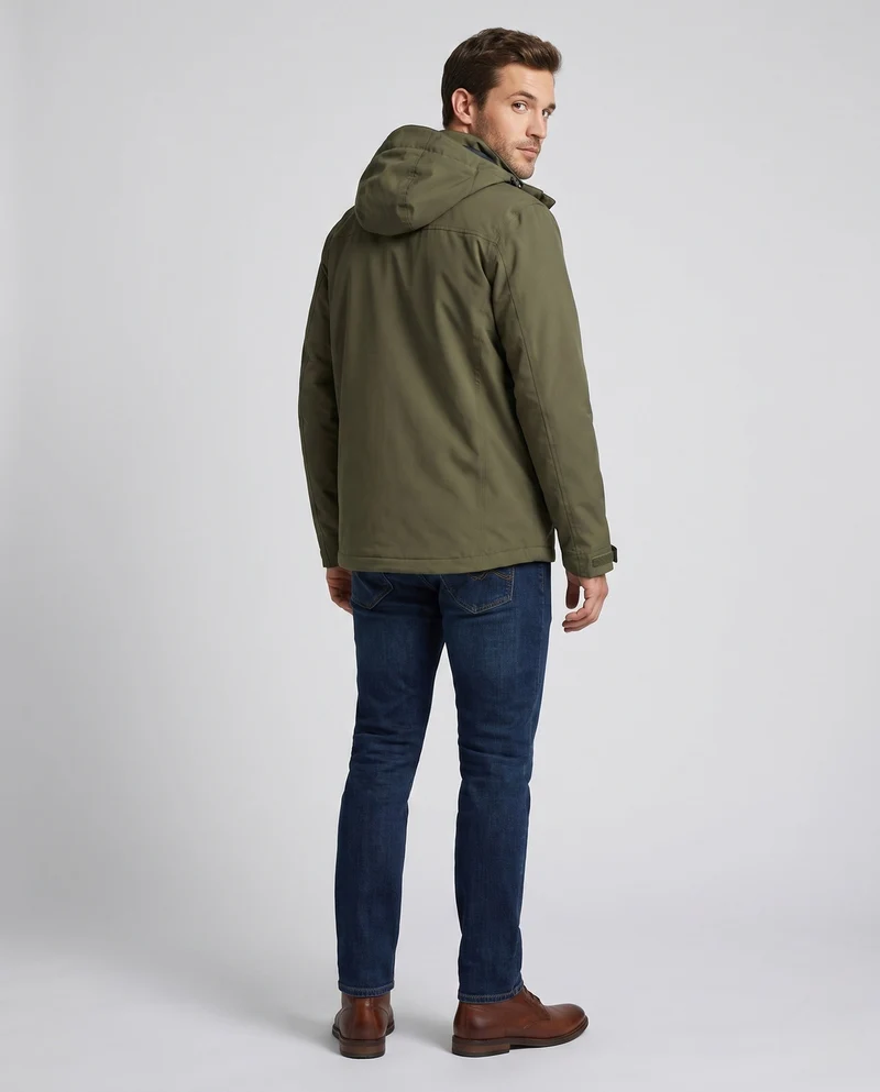 Herren Atmungsaktive Leichte Outdoor-Jacke mit Kapuze, Mesh-Innenfutter und mehreren Taschen Nord Taschen