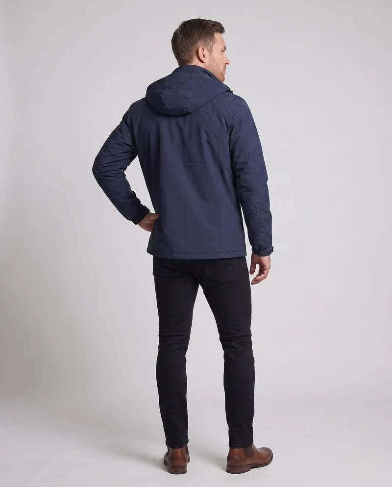 Herren Leichte Softshell-Feldjacke mit Kapuze, wasserabweisend und mit Brustreißverschluss Nord Taschen