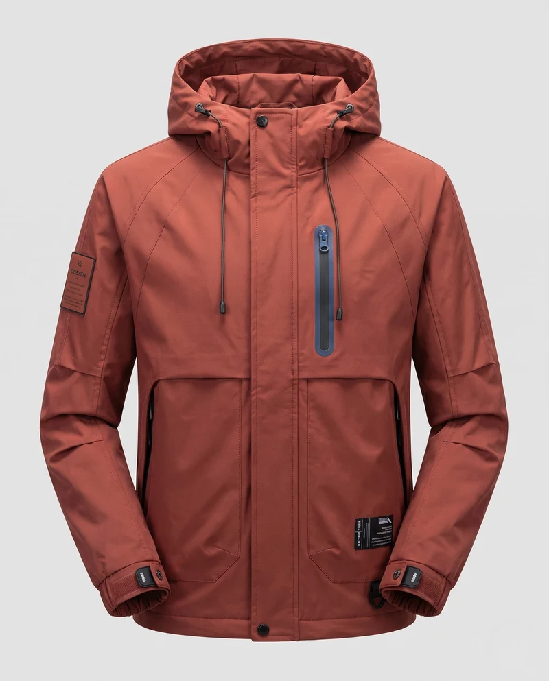 Herren Wasserabweisende Funktionsjacke Nord Taschen