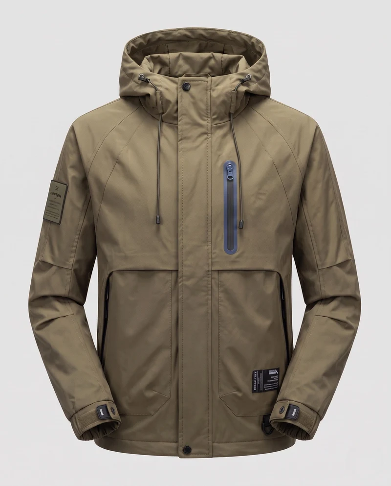 Herren Wasserabweisende Funktionsjacke Nord Taschen
