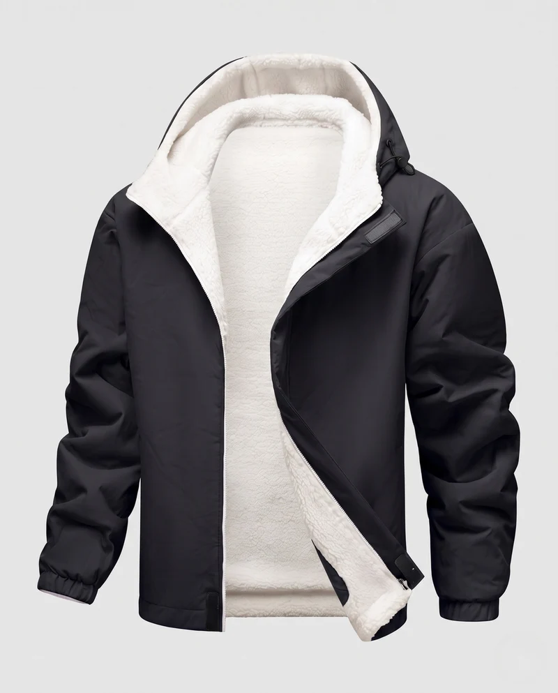 Damen warme Fleece gefütterte Windjacke Nord Taschen