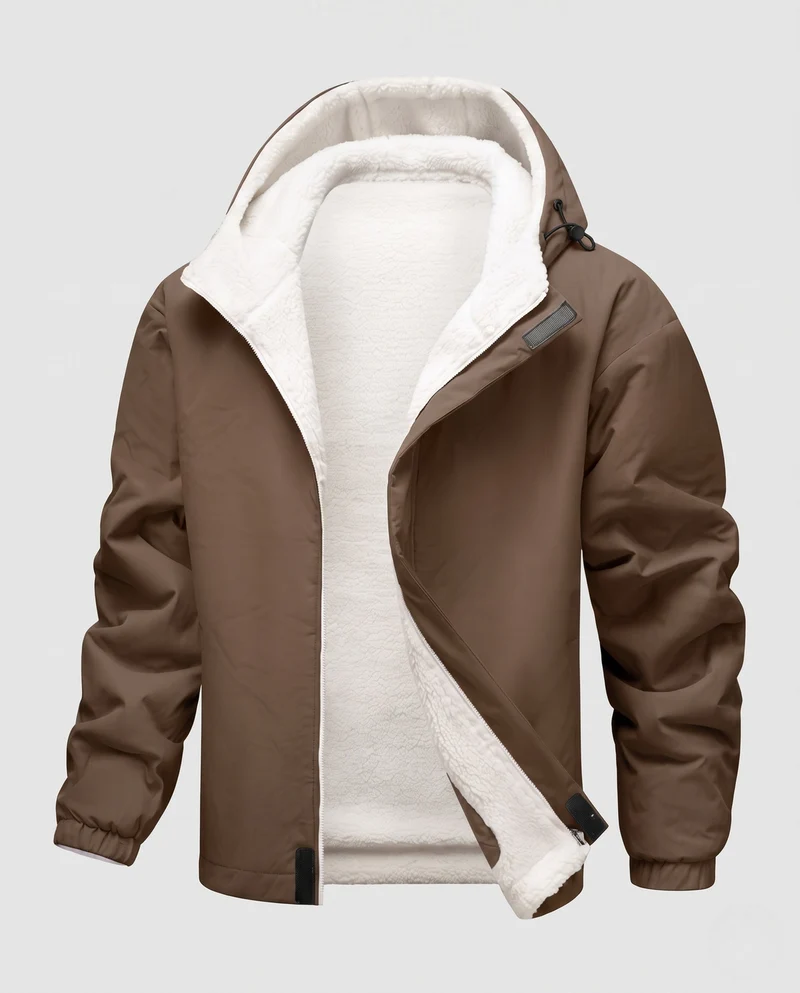 Damen warme Fleece gefütterte Windjacke Nord Taschen
