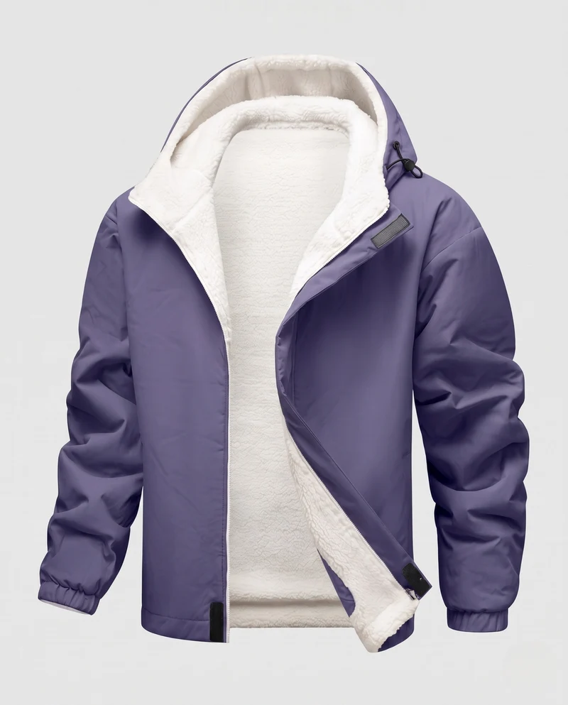 Damen warme Fleece gefütterte Windjacke Nord Taschen